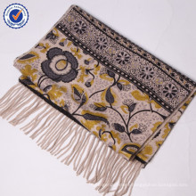 2015 New Design cashmere scarf SWC870 Return to the Ancients Cashmere Tassel National Thick pure cashmere scarf